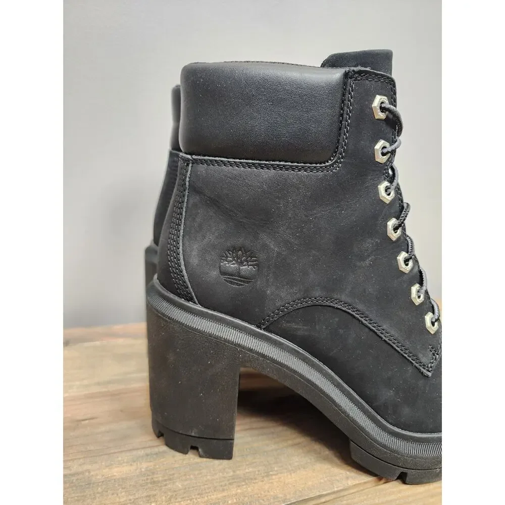 Timberland ALLINGTON HEIGHTS 6" Boots BLACK NUBUCK Women's Size 8.5 A5Y6C - Picture 2 of 10